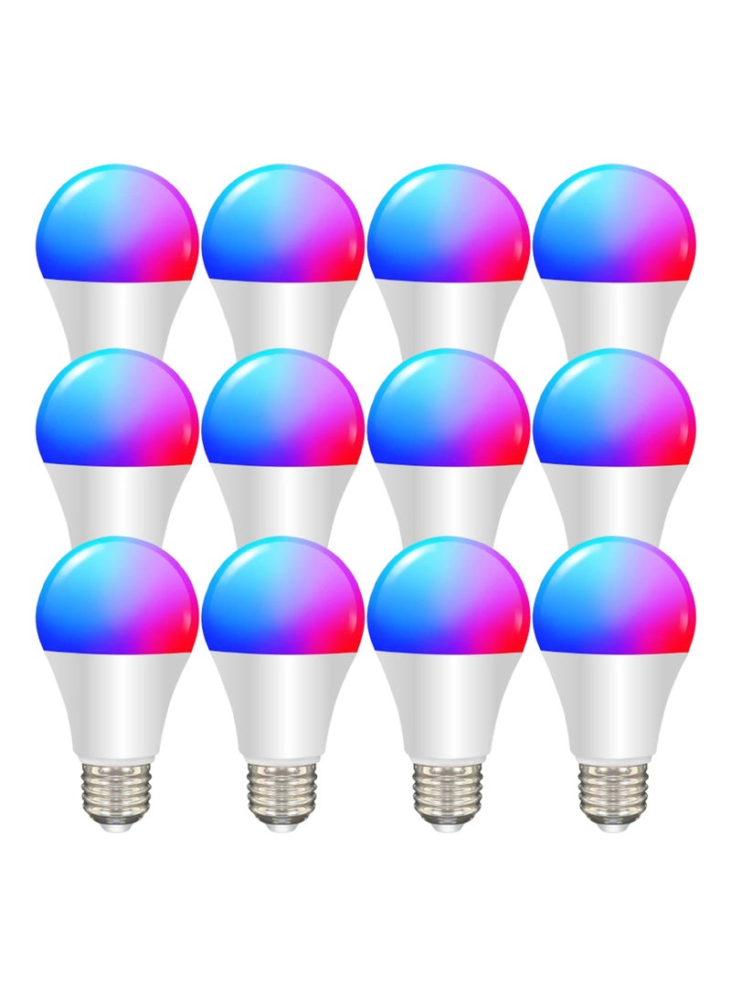 مصباح LED ذكي بتقنية واي فاي E27 | إضاءة ذكية RGB بـ 16 مليون لون | تحكم صوتي | قابل للتعتيم | تطبيق Smart Life | لا يتطلب جهاز تحكم مركزي - Image 1